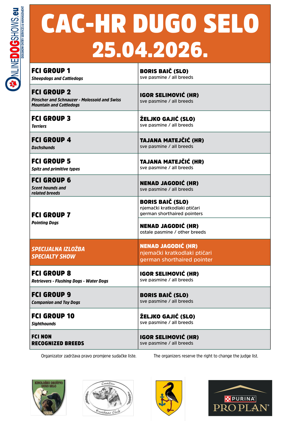 DUGO SELO DOG SHOWS 2026new 2